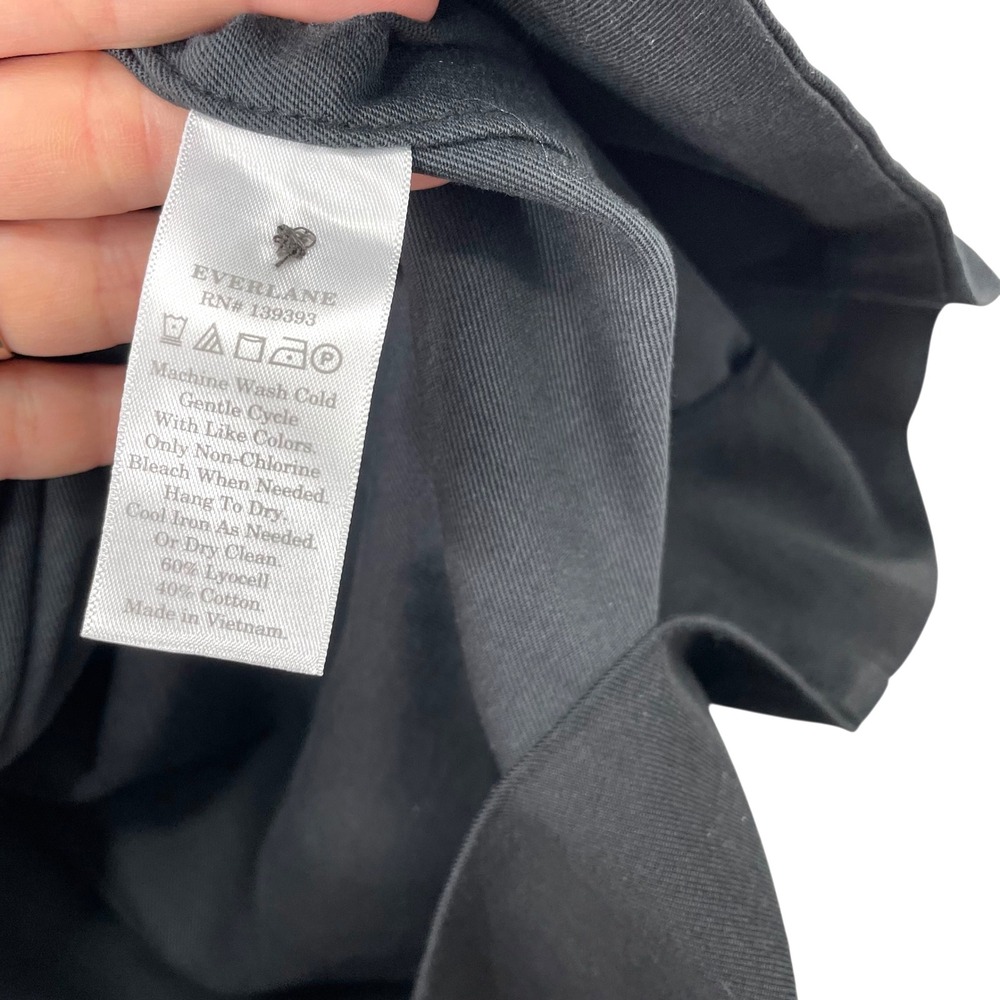 Everlane Drape‎ trench coat Size S black - Picture 8 of 10